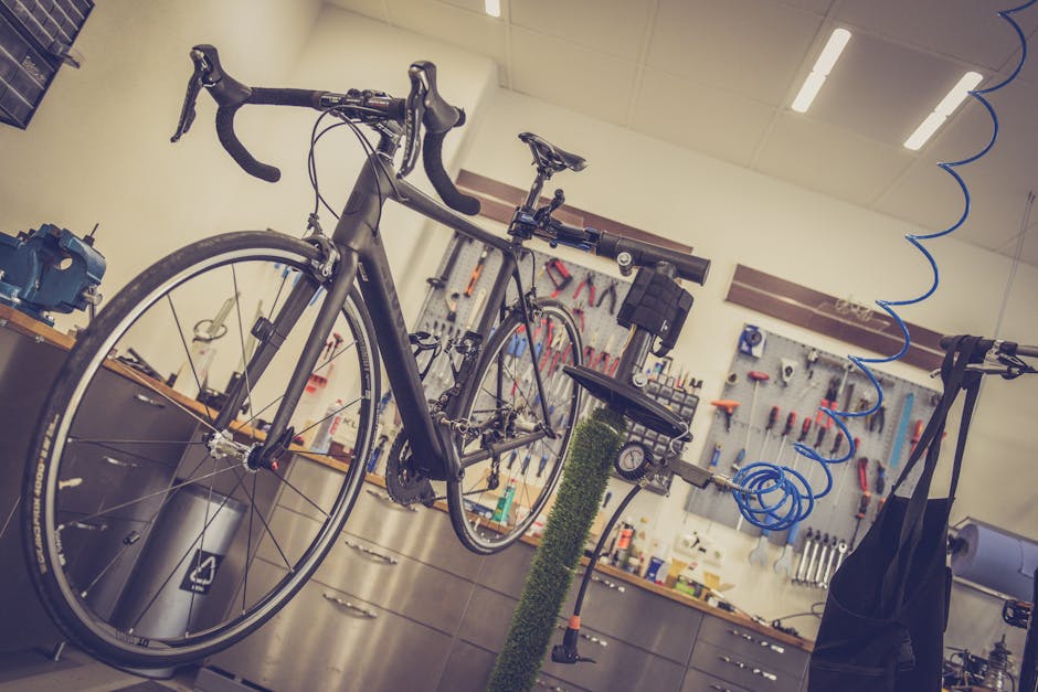 Bicicleta en reparación